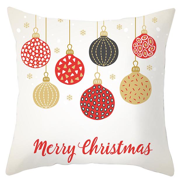 Рождественский лось снежинка персиковая кожа флис наволочка праздничный домашний декор автомобильная диванная наволочка