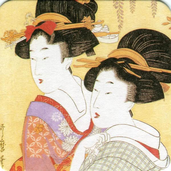 Ukiyo-e Coaster 6 Types Set 30 Pieces