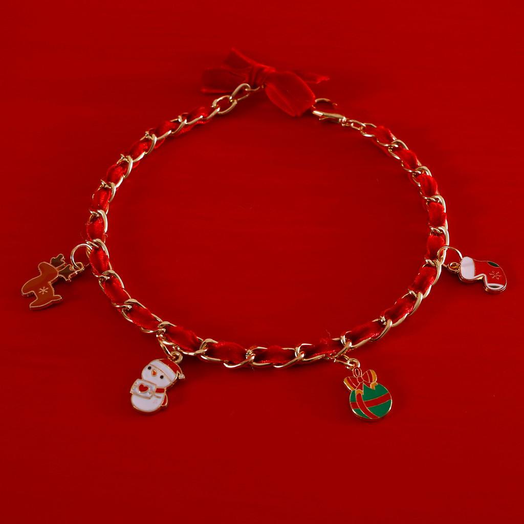 2023 Pet Christmas Velvet Collar With Metal Oil Drops Pendant Elderly Tree Gloves Socks Bow Tie Cat Dog Necklace