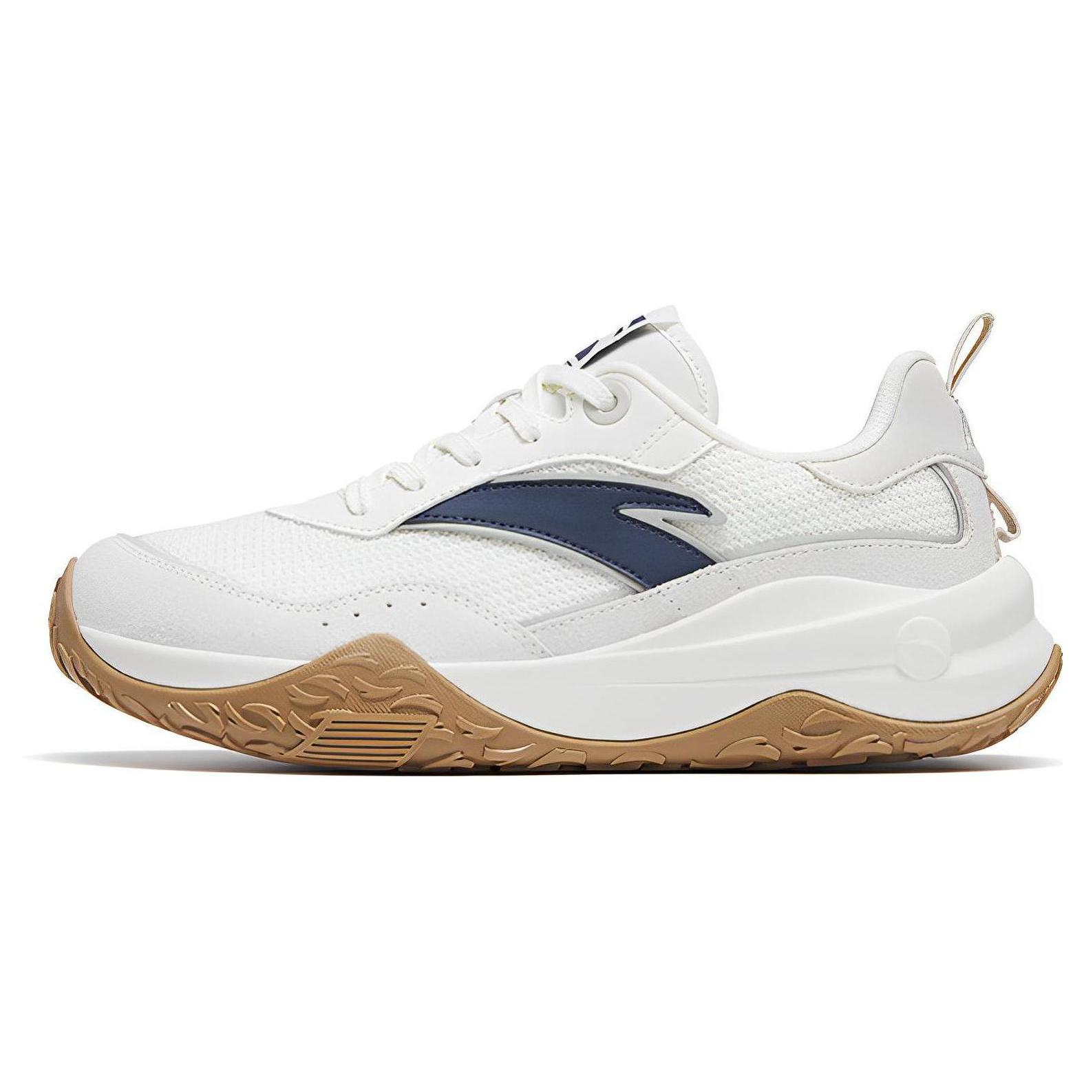 

new Anta Set Sail Non slip Wear resistant Shock Absorption Low Top Sports Casual Shoes Men s White Blue 40.5