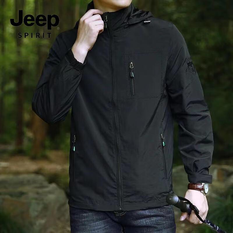 

JEEP SPIRIT Men s Hooded Outdoor Casual Jacket JK868 2XL