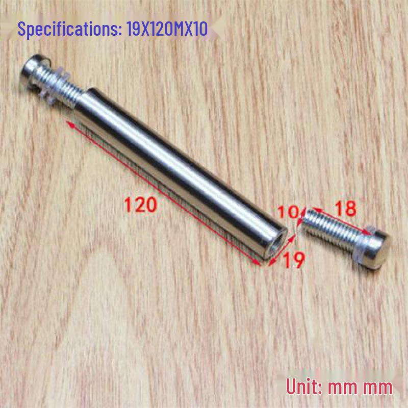 Stainless Steel Double-Head Advertising Glass & Acrylic Support Screws