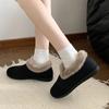 Winter Shoes Women Loafers Female Footwear Casual Shoes Women Flat Heel Leather Retro Winter Lightweight Comfy 35-41