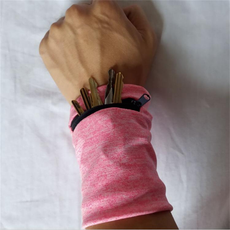 Breathable Sports Wrist Pouch for Coins & Keys