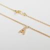 Gebrauchte Star Jewelry 18K Gelbgold Diamant Initial A Anhänger Halskette j48-4