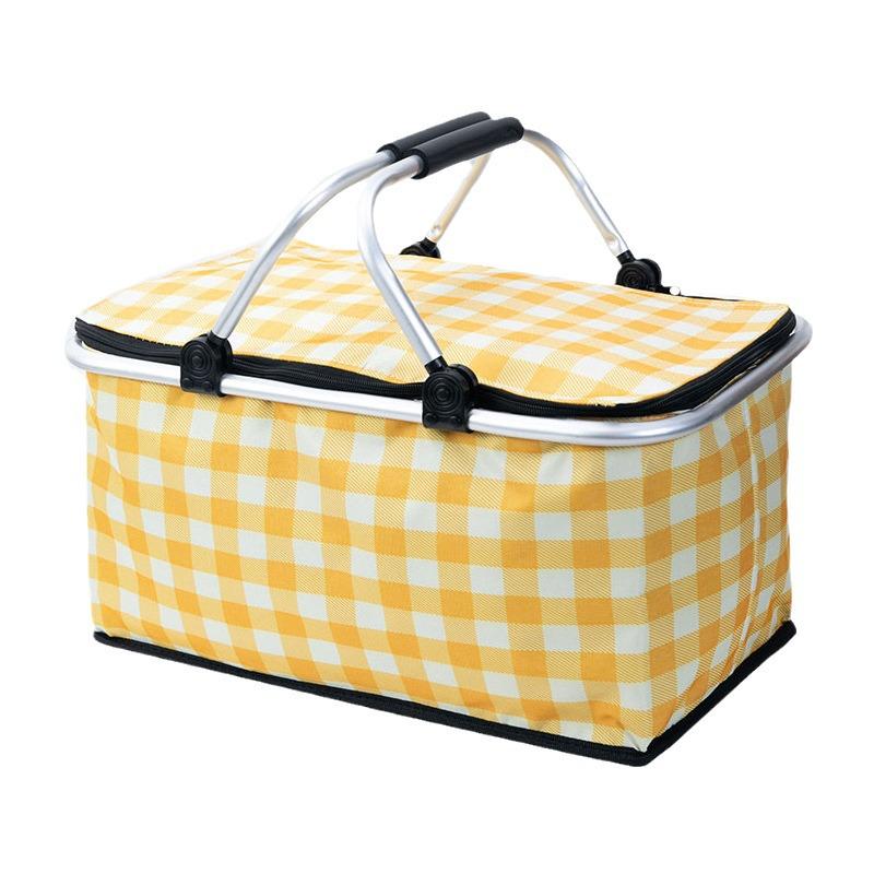 Isolierter Faltbarer Picknick- & Einkaufskorb - Outdoor, Camping, Takeaway-bereit
