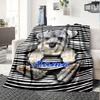 Cute Dog In Pocket Design Home Blanket Gift For Pet Loverst60