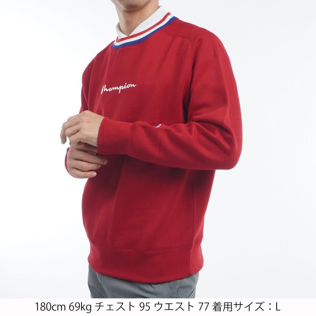 Champion Terry Crew Neck Long Brushed Fleece and Odor Script Golf Size Techweave® Sweatshirt, Sleeve, Lining, Anti-Static, Stretch, Warm,