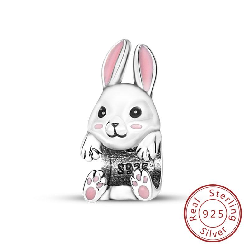 Fit Original Copper Charm Beads Cute Animal Puppy Dog Cat For Bracelet Diy Women Fine Jewelry Making