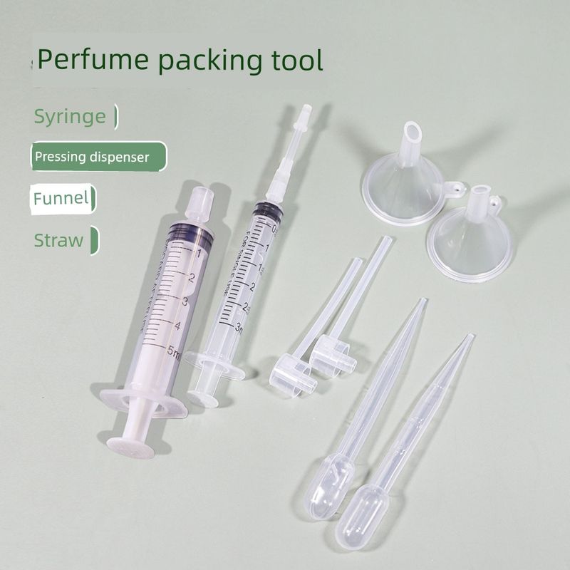 

Perfume Subpackaging Extractor Straight Pumping Subpackaging Tools Injection Syringe Lotion Liquid Foundation Travel Bottles Straw Funnel [8-Piece Set] Cosmetic Dispensing Tools
