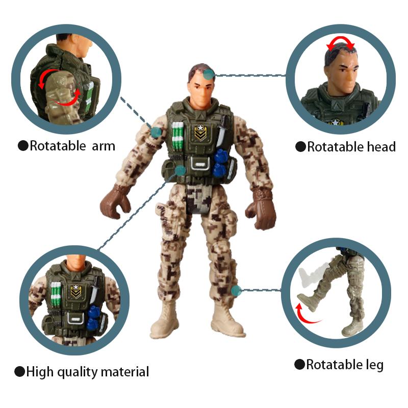 4inch Army Men Special Forces Soldiers Fireman Action Figures Playset Military Modle Toys For Kid Boy Christmas Lovely Gifts