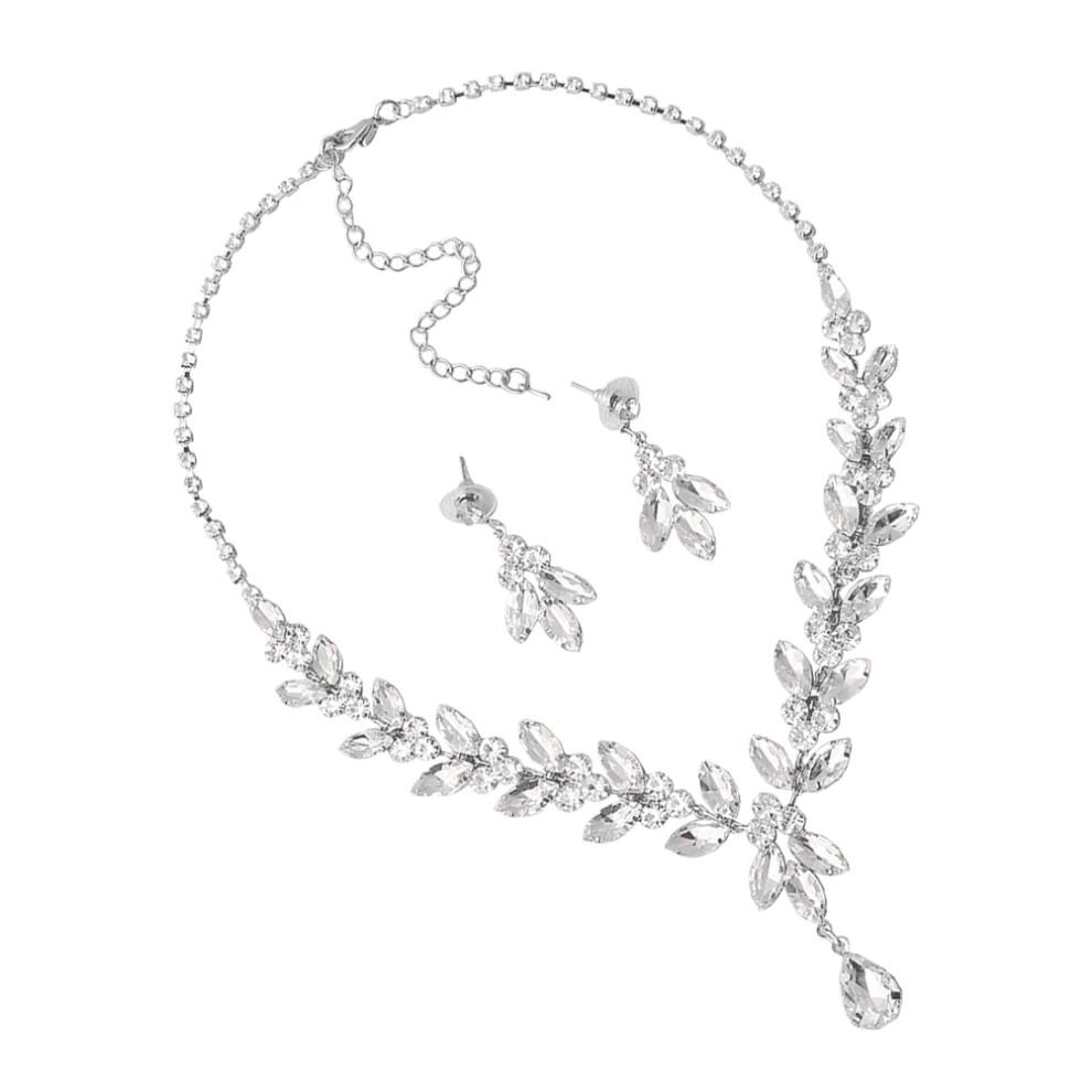 Wedding Jewelry For Brides Bridal Accessories Silver Jewellery Set