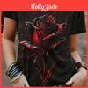 Shirts Womens T Short Fashion Sleeve Top For Women 3d Safflower Pattern Tshirt Y2k Women Blouse Oversized Tees Female Clothing