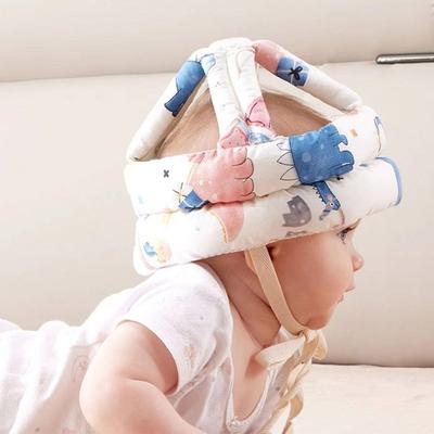 Bebek emniyet kaskı kafa koruma şapka yürümeye başlayan anti-düşme pedi çocuk yürümeyi öğrenin Crash kap ayarlanabilir koruyucu başlık