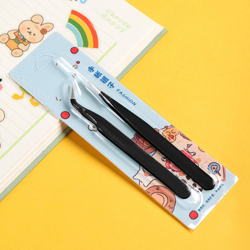 2Pcs/Set Anti-Static Elbow And Straight Stainless Steel Tweezers Cake Mold Sugarcraft Tool For Kitchen Bakeware Decoration