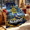 Custom Name Personalized Cristiano Ronaldo Print Blanket, Home Decor, Bedroom, Sofa, Camping, Couch, Gifts for Birthday Christmas