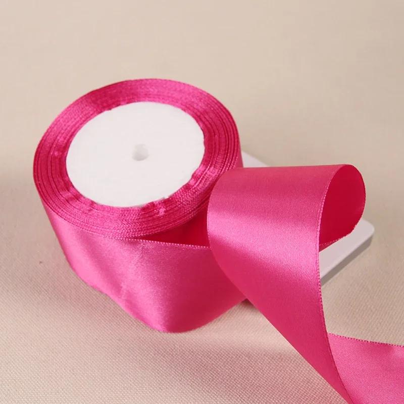 25Yards/Roll 6mm-50mm Ribbons DIY Bow Crafts Polyester Satin Ribbons Christmas Home Decor Accessories Tape Wedding Gift Wrapping