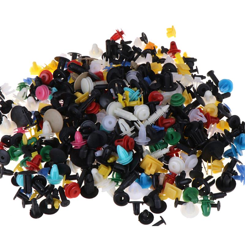 

500Pcs Car Auto Mixed Fastener Clip Bumper Fender Trim Plastic Rivet Door Panel One Size