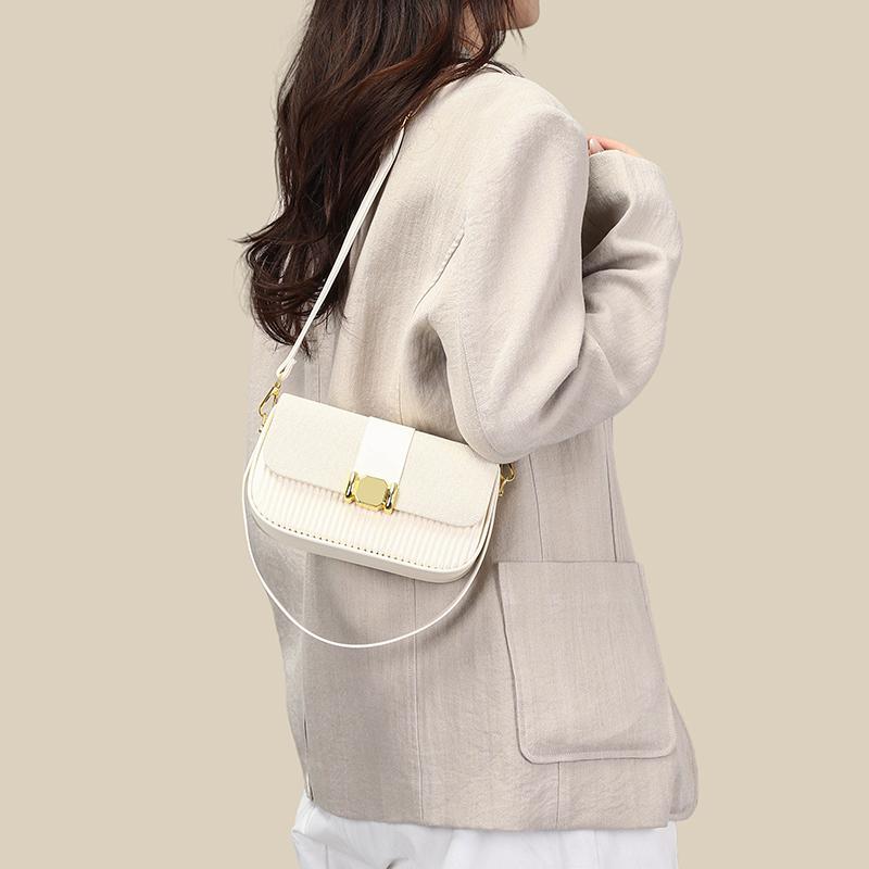 Women’s Fashion Shoulder Bag Crossbody Bag Soft PU Leather Handbag with Adjustable Strap Lightweight Casual Daily Commute All-match Solid Color Bag
