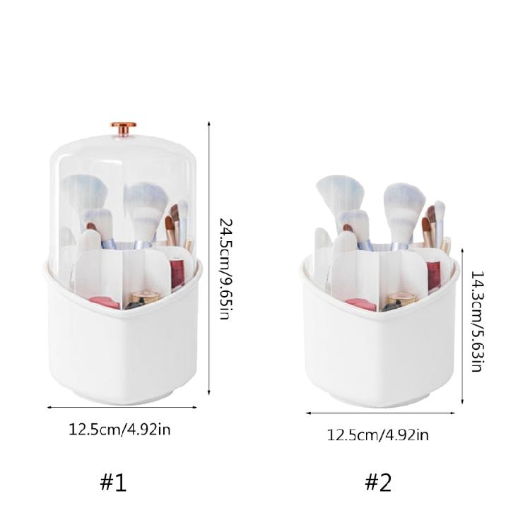 Makeup Brush Holder Organizer 360° Rotating Pen Holder Desktop Storage Cup