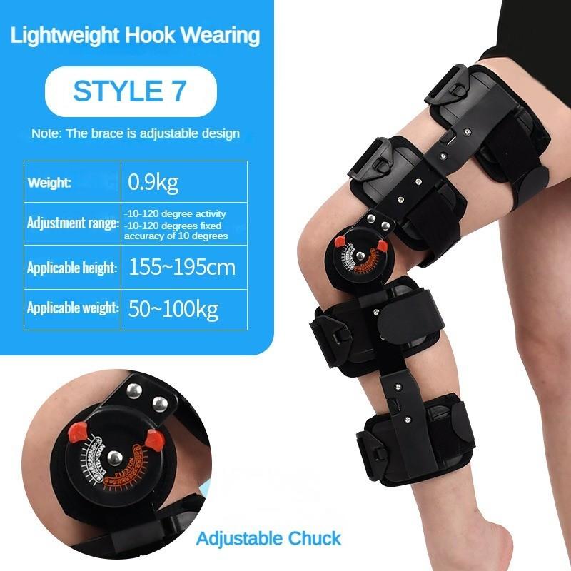 New Adjustable Knee Joint Fixation Brace Lower Limb Surgery Fixed Protective Gear Leg Ligament Support Rehabilitation Trainer