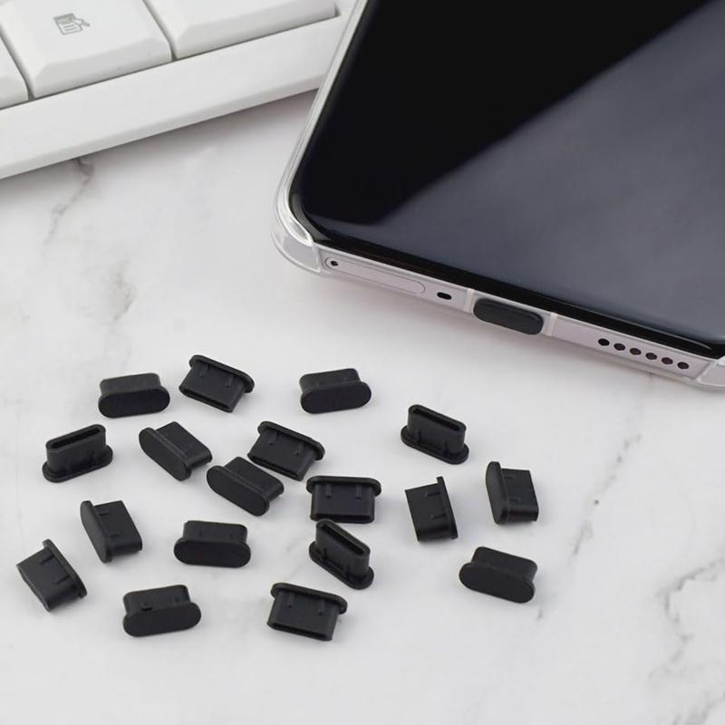 5/10Pcs Silicone Dust Plugs Type C Charging Port Protector Stopper Cap Cover For Phone Anti-Dust Plug
