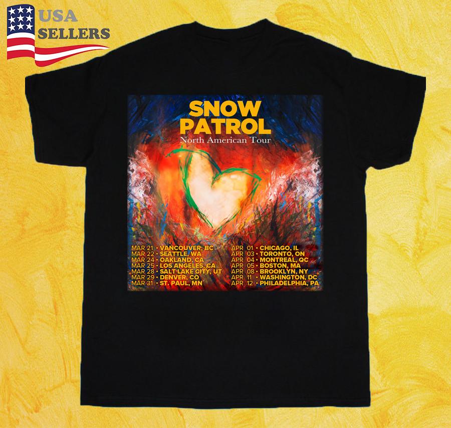 НОВАЯ Коллекция к Туру Snow Patrol 2025 Подарок для Фанатов до 5XL Футболка K428 Унисекс Футболка XXXXL