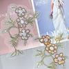 Retro Bead Sequins Three-Dimensional Embroidery Applique Accessories Clothing Cheongsam Horse Face Skirt Hanfu Decorative Cloth Stickers Accessories