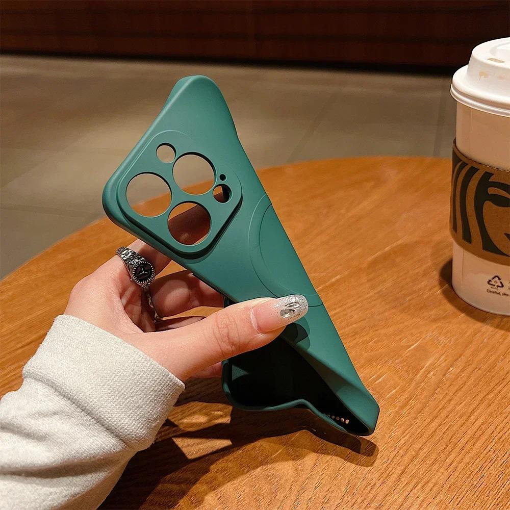 for Magsafe Magnetic Wireless Charging Case for iPhone 16 15 14 13 12 11 Pro Max Mini XR XS Soft TPU Liquid Silicone Back Cover