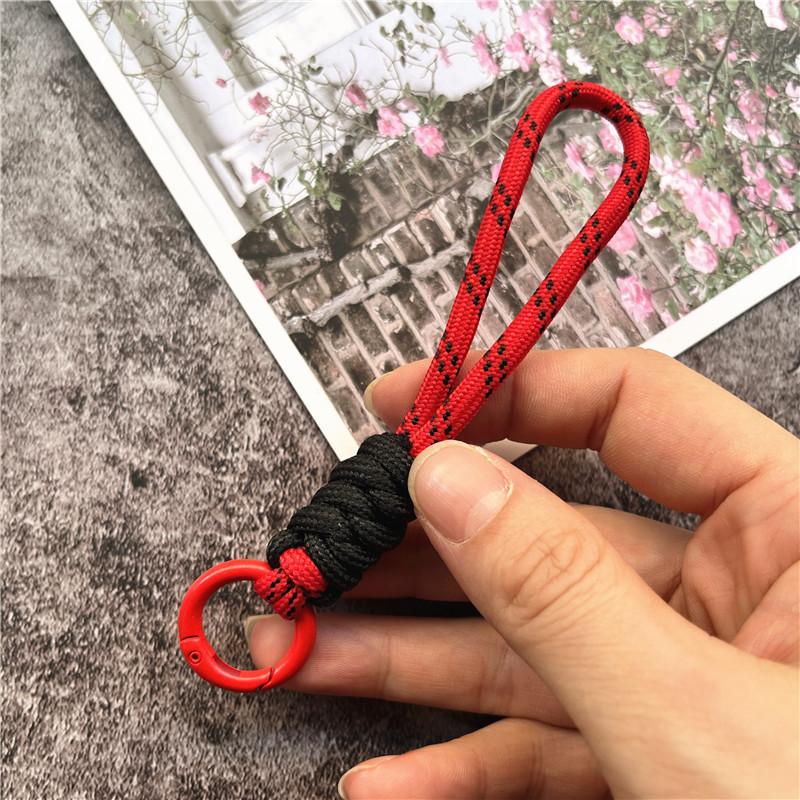 Key Ring Lanyard Matching Color Cellular Pendant Braided Cord Rope Keychain Anti-lost Sling Key Landyard Premium Accessories