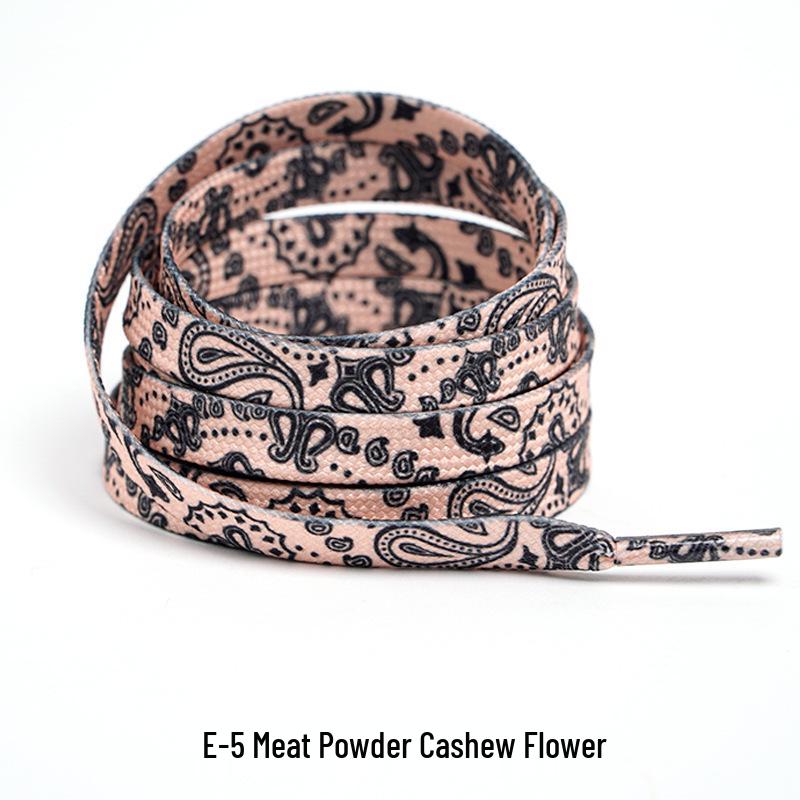 Cashew-Blumen Schnürsenkel für Air Force 1, Canvas-Schuhe und Dunk-Sneaker – Unisex