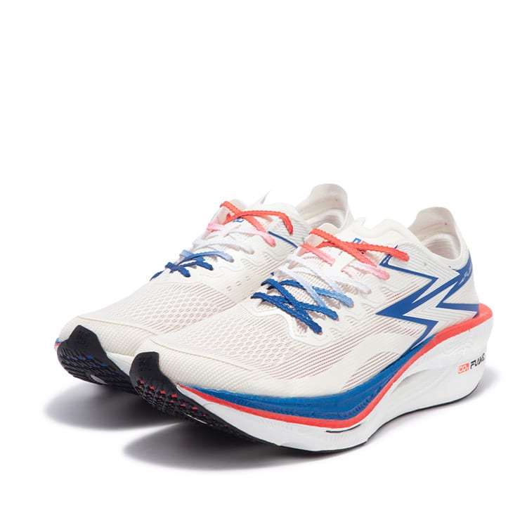 361 Flame 3 Zapatillas de Correr de Competición de Caña Baja Unisex Blanco Números Azul 672412207-31