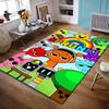 Flannel Rug Sprunki Incredibox Game Characters Rainbow Group Music Art Decor for Living Room Bedroom Gift for Men