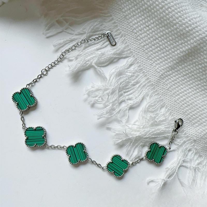 15MM High Version Four-leaf Clover Ladies Bracelet 18k Double-sided Mother-of-pearl Four-leaf Clover Bracelet