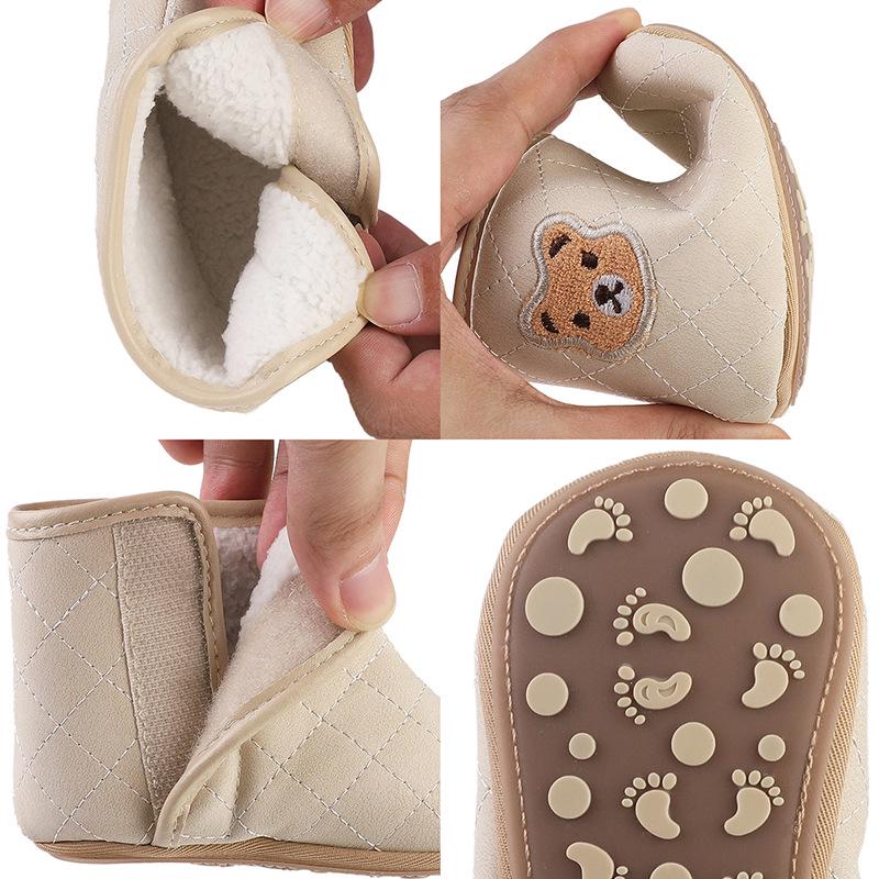 Winter Baby Walker Shoes: Warm Velvet Cartoon Shoes for 0-1 Year Old Boys & Girls