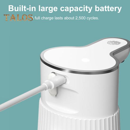 Distribuitor automat de săpun de 400 ml, reîncărcabil, baterie de 500 mAh, montat pe perete, dozator de săpun cu senzor fără atingere, consumabile pentru casă