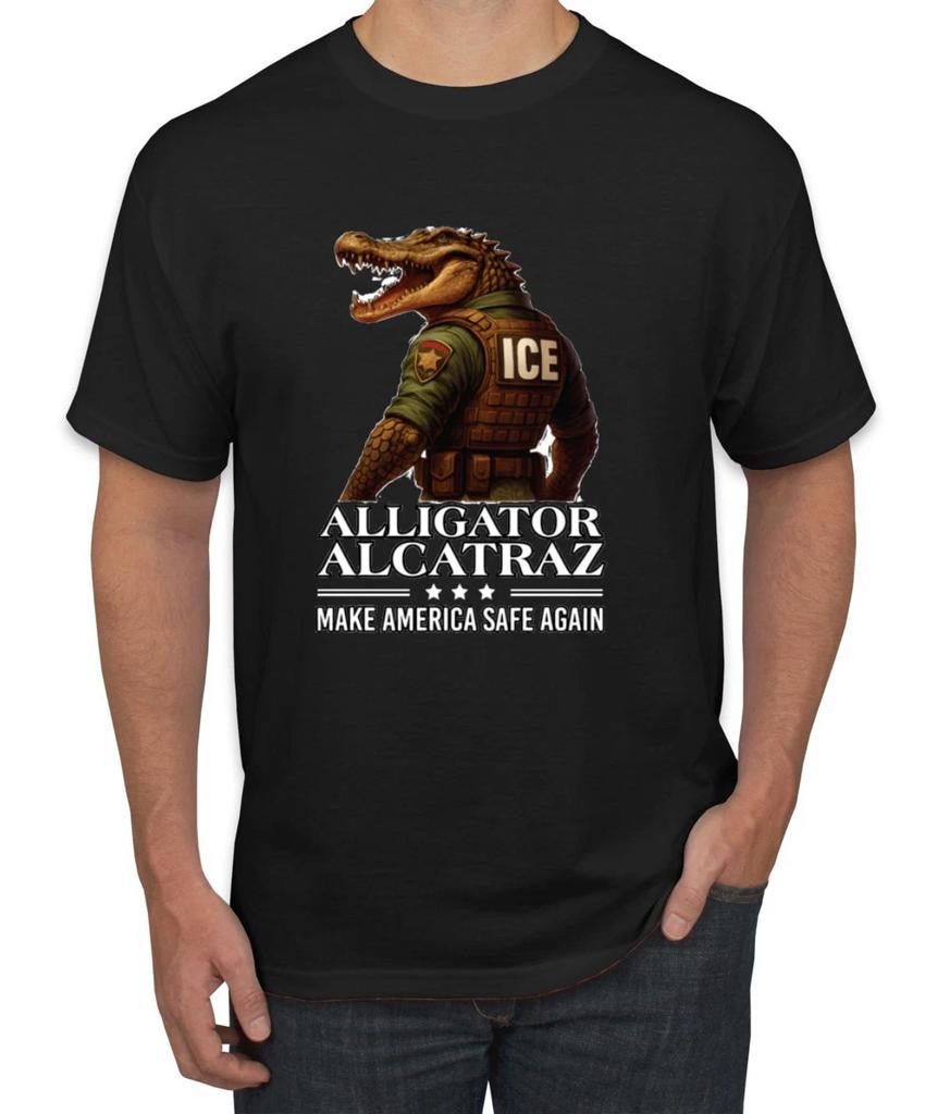 Alligator Alcatraz Florida Make America Safe Again Herren T-Shirt