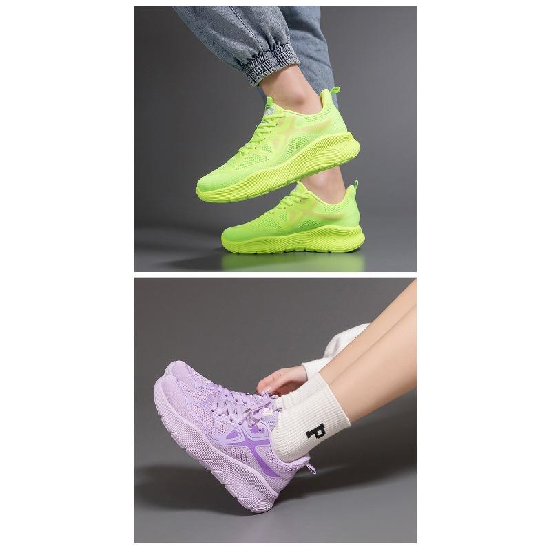 Mesh Athletic Sneakers Lightweight Breathable Thick Sole Running Shoes for Sports and Daily Wear