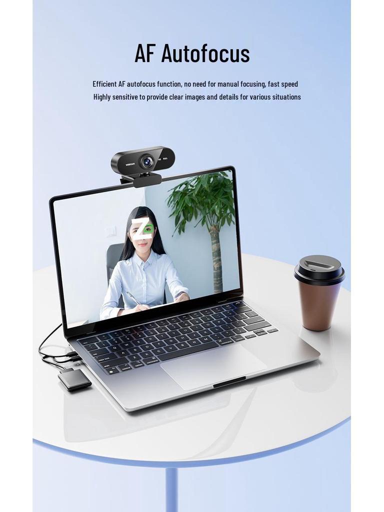 4K Ultra HD Streaming Camera with Microphone for Online Classes & Conferences