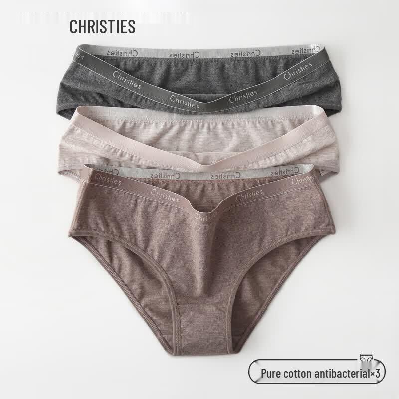 Christies Women's Cotton Seamless Low-Waist Briefs 3-Pack