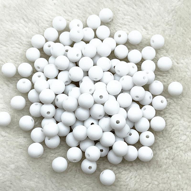 New 4mm/6mm/8mm Round Acrylic Matte Beads Loose Spacer Beads for Jewelry Making DIY Handmade Bracelets Accessory