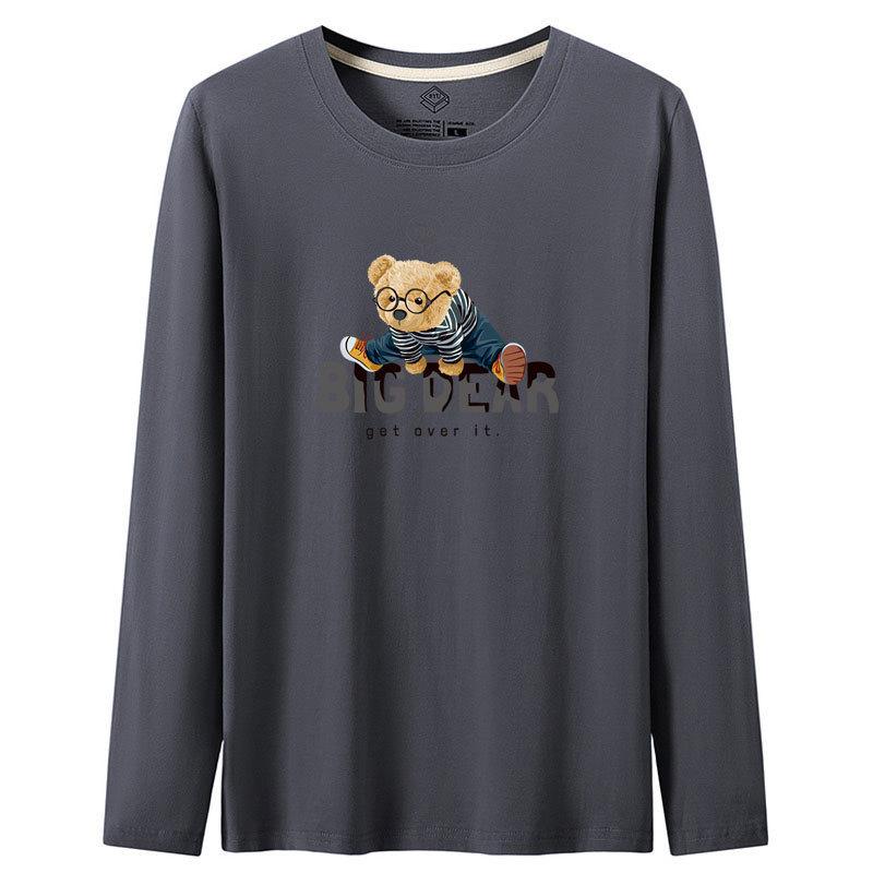 QICED Spring and Autumn New Thin Section Men's Long-sleeved T-shirt Slim Small Shirt Shirt Bottoming Shirt