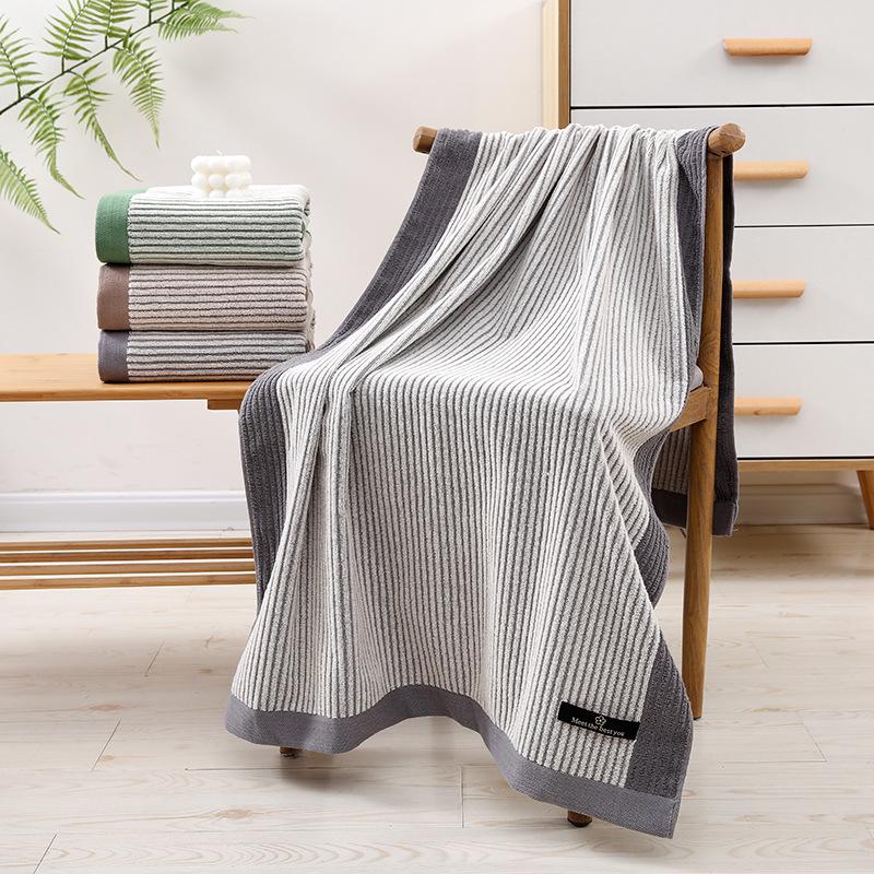 Thickened Pure Cotton Embroidered Bath & Face Towel - Highly Absorbent, Perfect for Home Use or Gifts