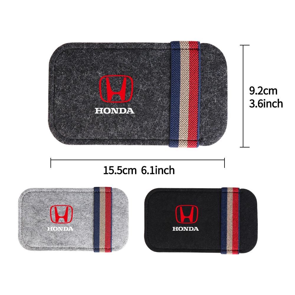 EDB3  Car Sunglasses Organizer Bag Eyeglass Holder Glasses Storage Clip For Honda Civic Hrv City Jazz Accord CR-Z VTEC Vezel Insight