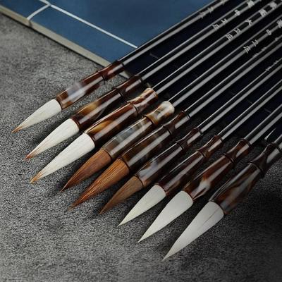 Wolf Hair Chinese Calligraphy Brush Oil Watercolor Art Paint Brush  Student