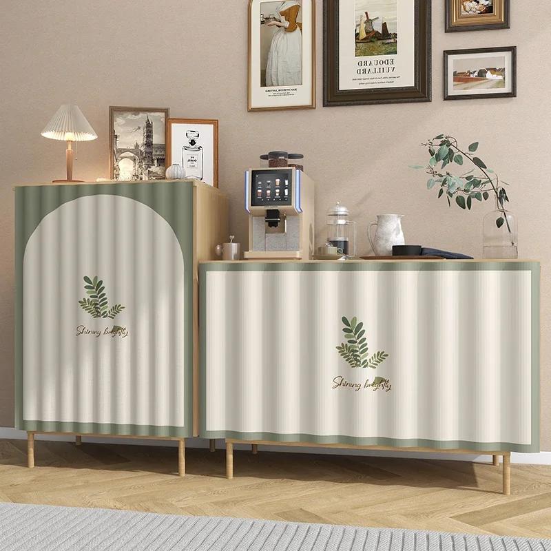 Self-adhesive Cabinet Curtain Dustproof Half-Curtain Kitchen Short Curtains Furniture Dustproof Short Curtains Home Shelf Cover