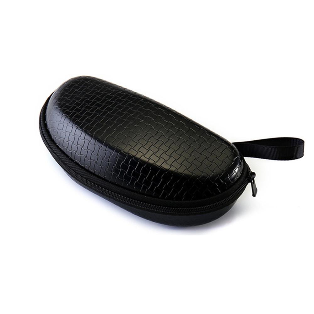 Portable Leather Sunglasses Case Women Men Glasses Box Zipper Eyeglasses Protector Box Hard Eye Glasses Case Eyewear Accessories