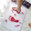 Halloween Horror Handprint Carpet Home Decor, Dirt-Resistant, Water-Absorbing Bathroom Slip-Proof Mat, Door Floor Mat