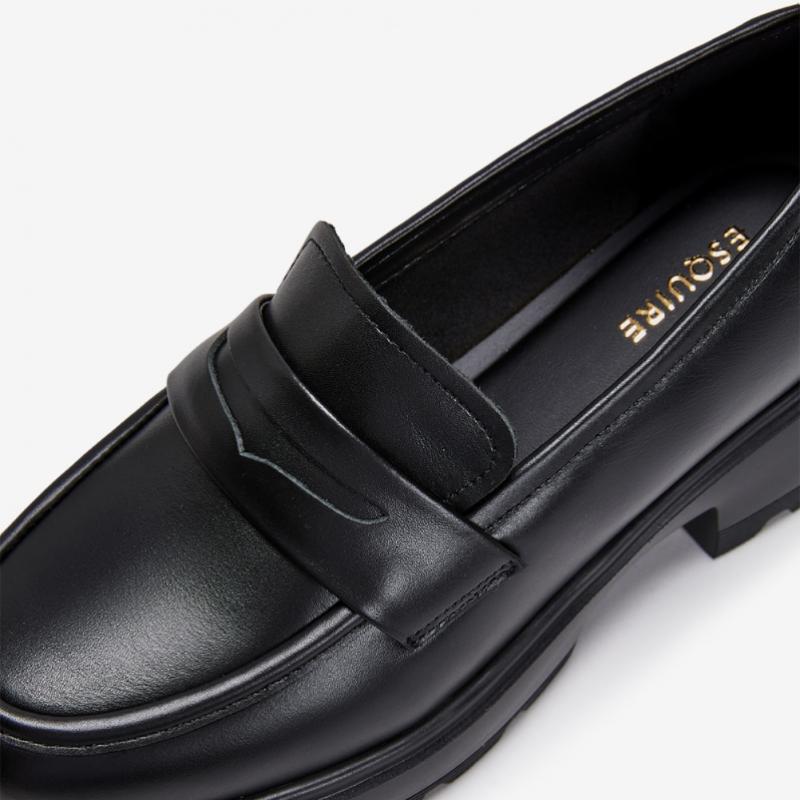 ESquire Women S baSic Platform loaferS Black