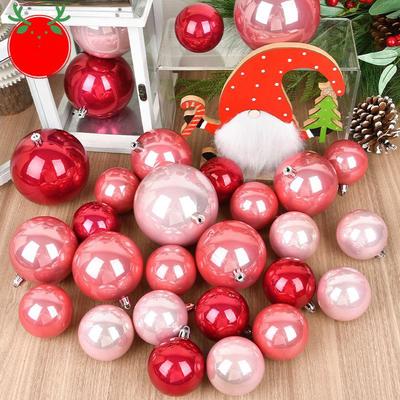 Christmas Tree Decoration Plastic Ball Pendant Art Shopping Mall Supermarket Showcase Christmas Holiday Hanging Ball Accessories
